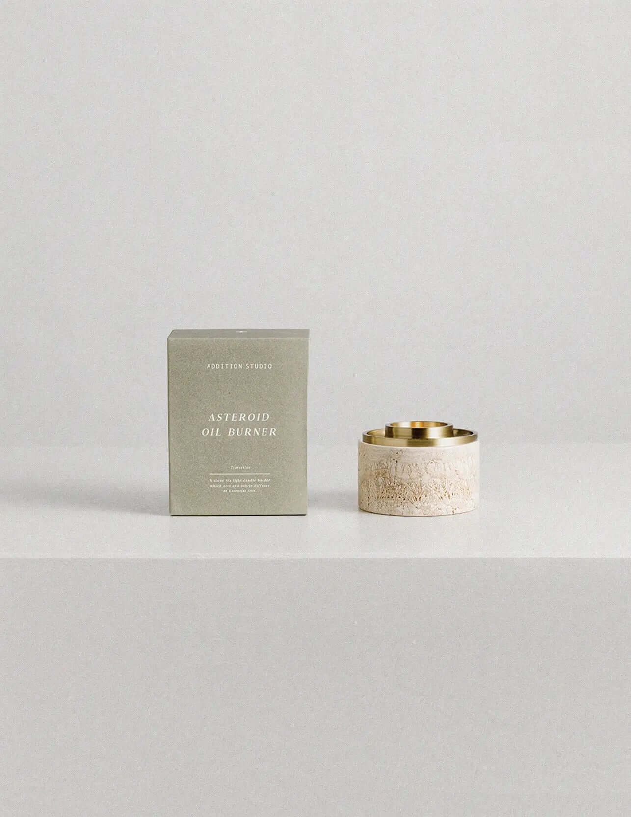Addition Studio Asteroid Travertine Oil Burner Telegram Co