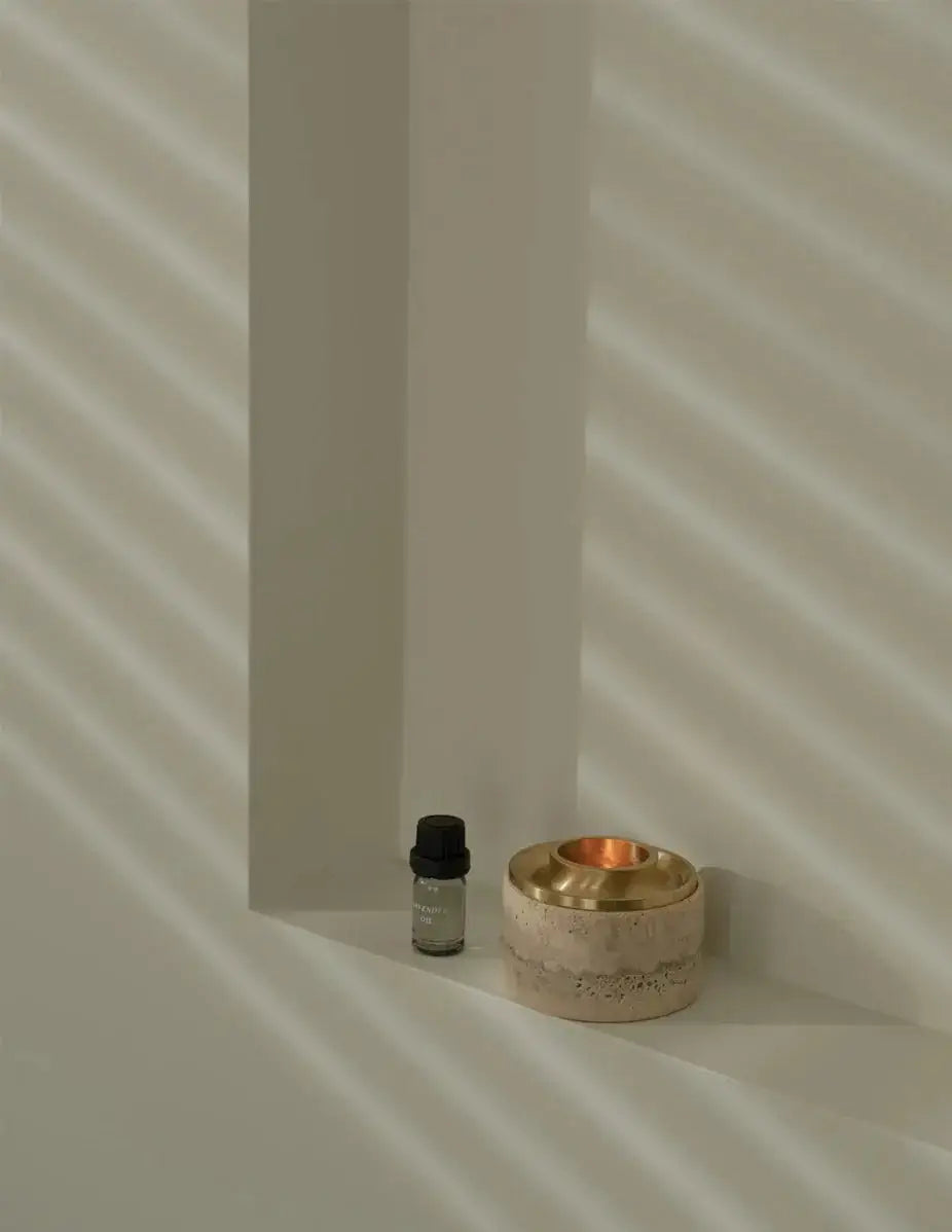 Addition Studio Asteroid Travertine Oil Burner Telegram Co