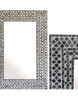 Algiers Black & Ivory Inlay Mirror CC Interiors