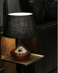 Amber Glass Table Lamp CC Interiors
