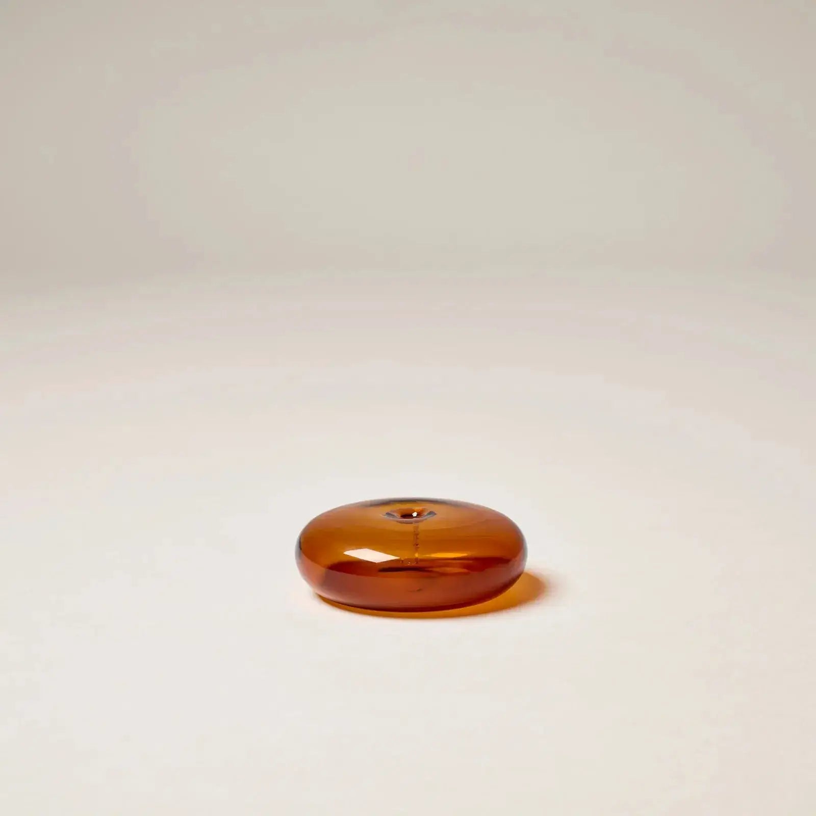 Amber Glass Vessel Incense Holder Gentle Habits