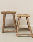 Antique Wooden Stool CC Interiors