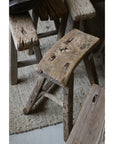 Antique Wooden Stool CC Interiors