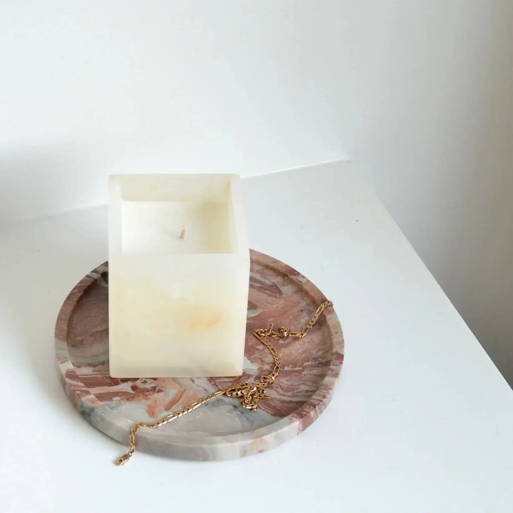 Arabescato Orobico Rosso Riviera Marble Tray Otis Homewares