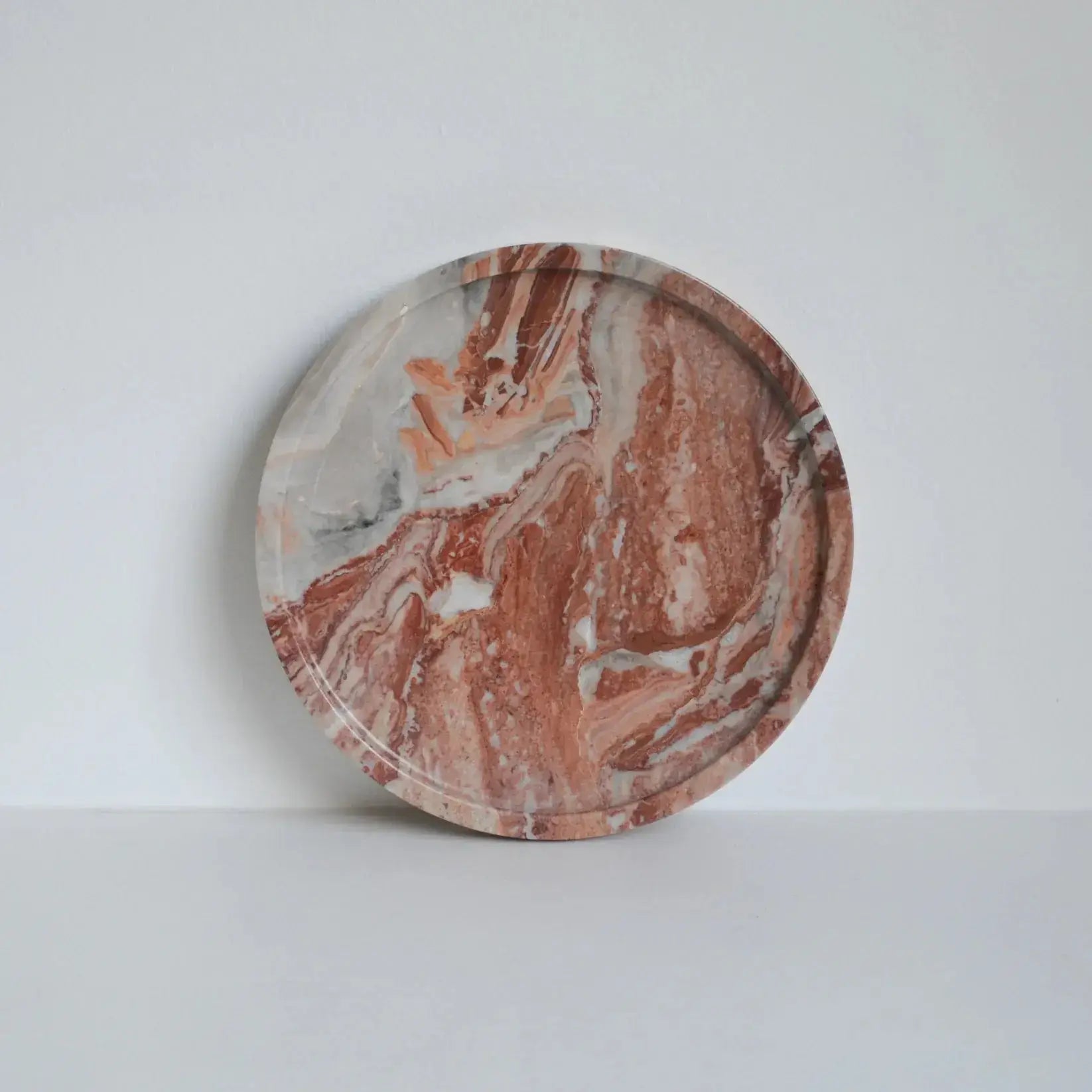 Arabescato Orobico Rosso Riviera Marble Tray Otis Homewares