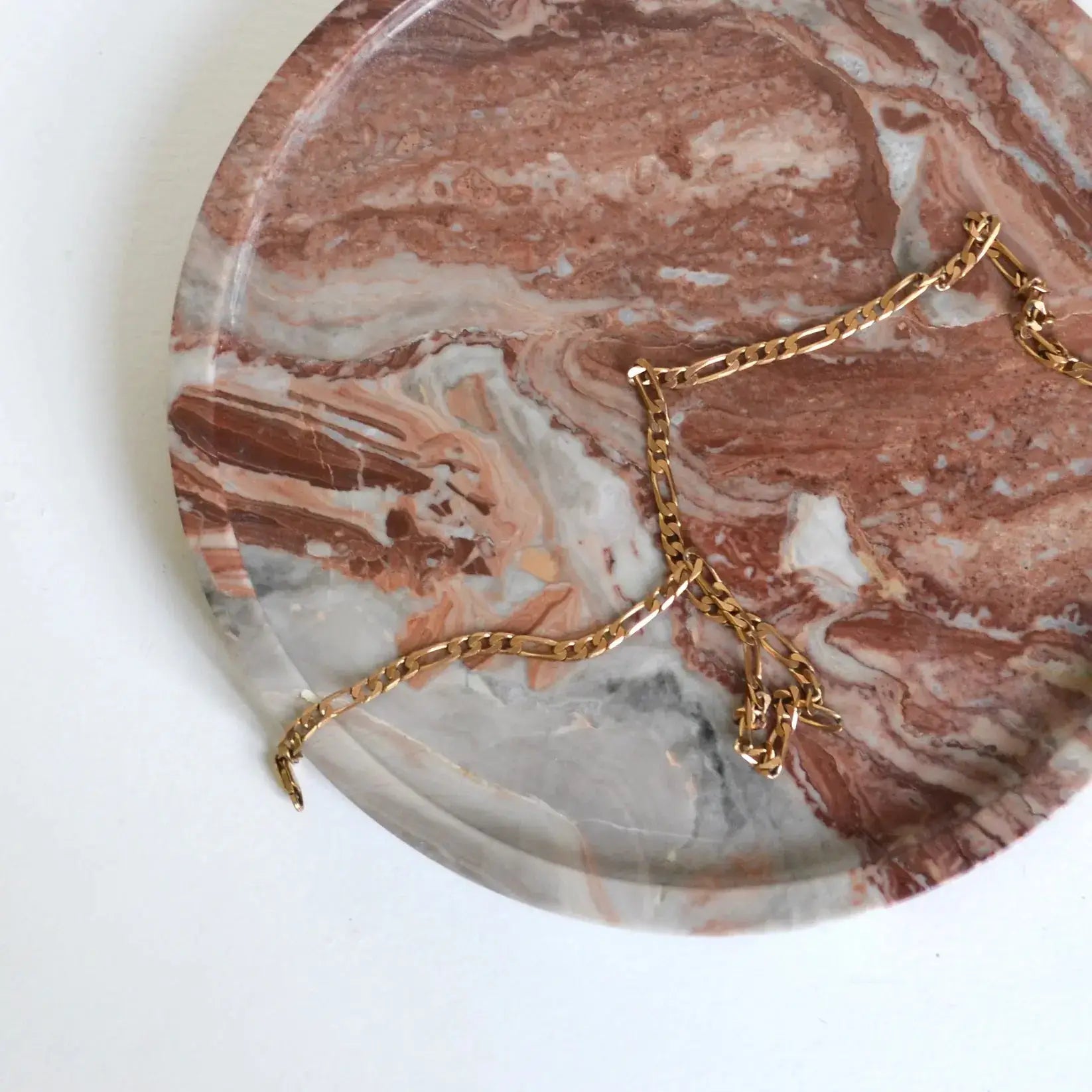 Arabescato Orobico Rosso Riviera Marble Tray Otis Homewares