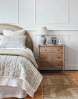 Athena Handblock Natural Bedding Marmaduke Shoppe
