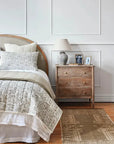 Athena Handblock Natural Bedding Marmaduke Shoppe