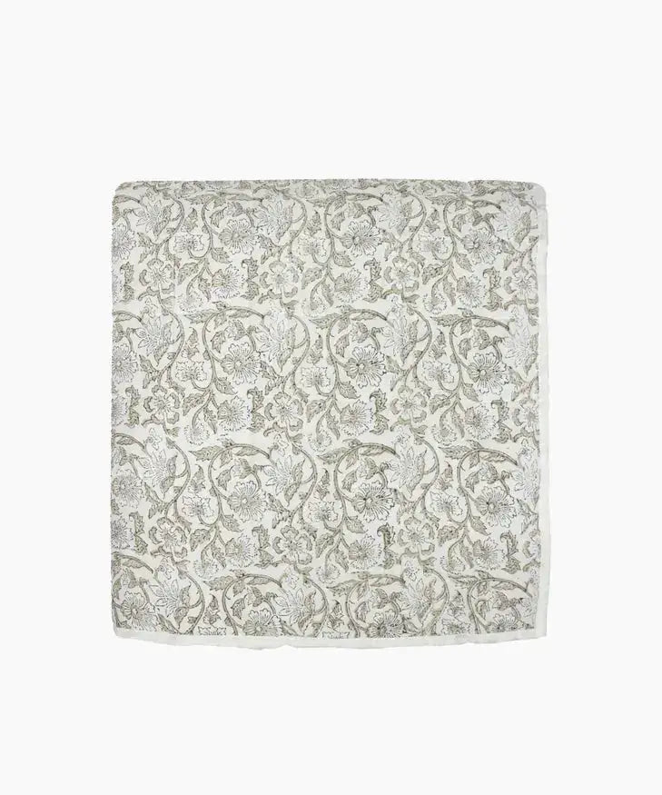 Athena Handblock Natural Bedding Marmaduke Shoppe