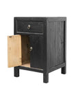 Aurelia Black Bedside Table Hawthorne Group