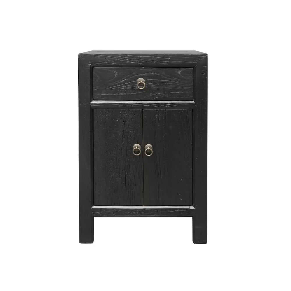 Aurelia Black Bedside Table Hawthorne Group