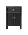 Aurelia Black Bedside Table Hawthorne Group