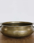 Basque Bowl with Handles in Antique Brass Finish CC Interiors