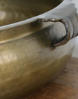 Basque Bowl with Handles in Antique Brass Finish CC Interiors