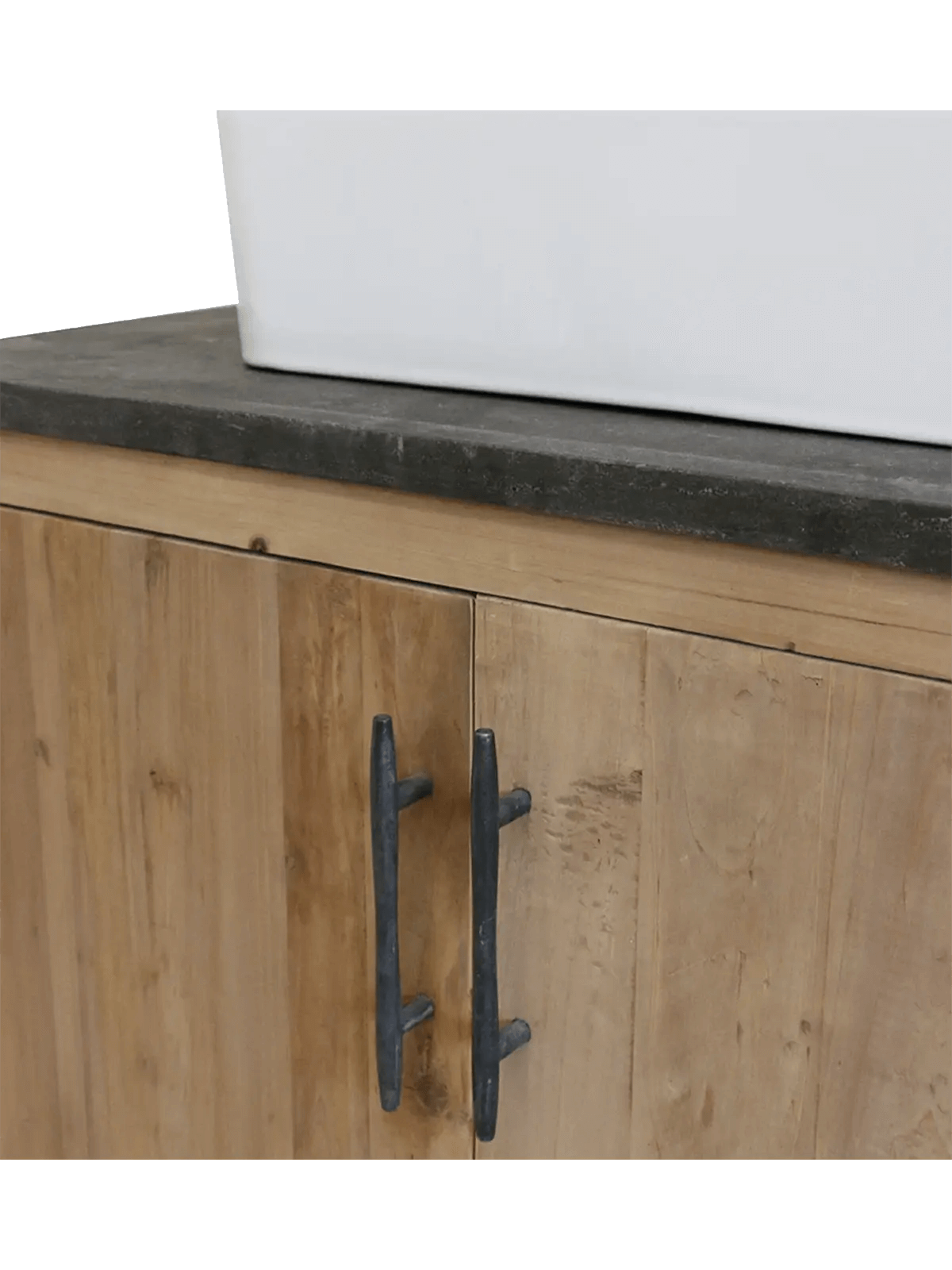 Bathroom Vanity with Bluestone Top and Ceramic CC Interiors