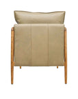 Beige Leather Armchair Hawthorne Group