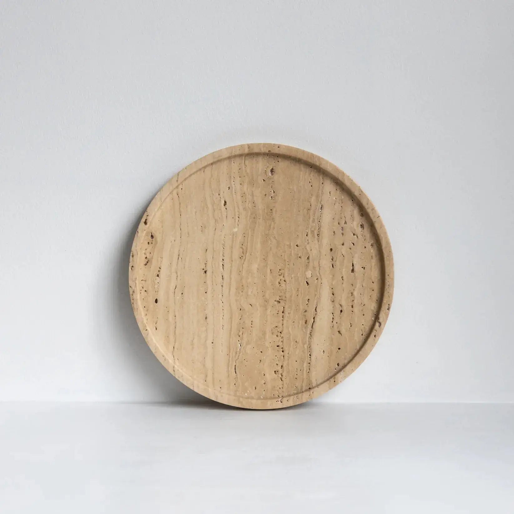 Beige Travertine Riviera Marble Tray Otis Homewares