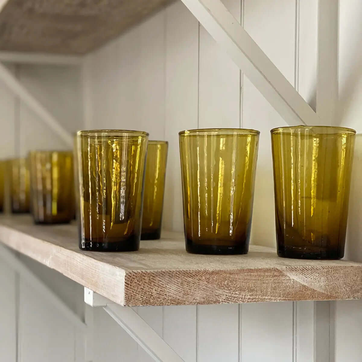 Beldi Straight Glass Tumbler Antique Bronze Epicure Trading Ltd