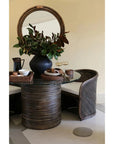 Bermuda Mirror in Walnut Rattan CC Interiors