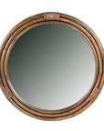 Bermuda Mirror in Walnut Rattan CC Interiors