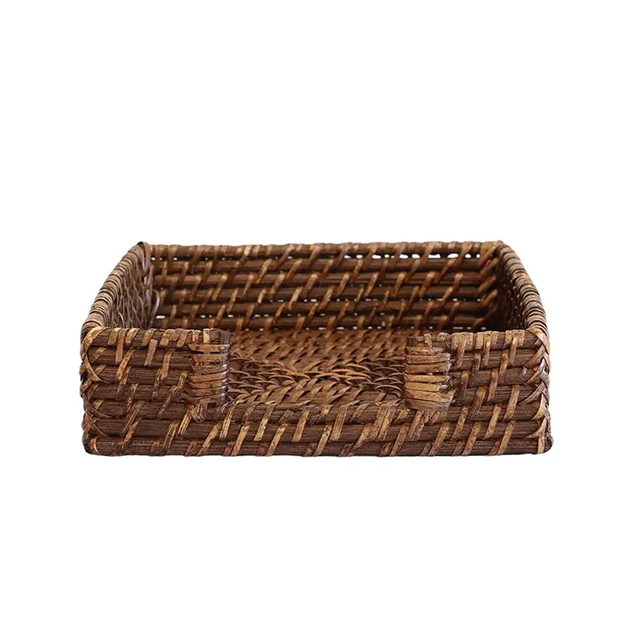 Bermuda Napkin Holder Walnut Rattan CC Interiors