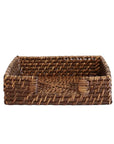 Bermuda Napkin Holder Walnut Rattan CC Interiors