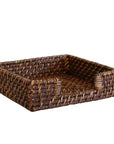 Bermuda Napkin Holder Walnut Rattan CC Interiors