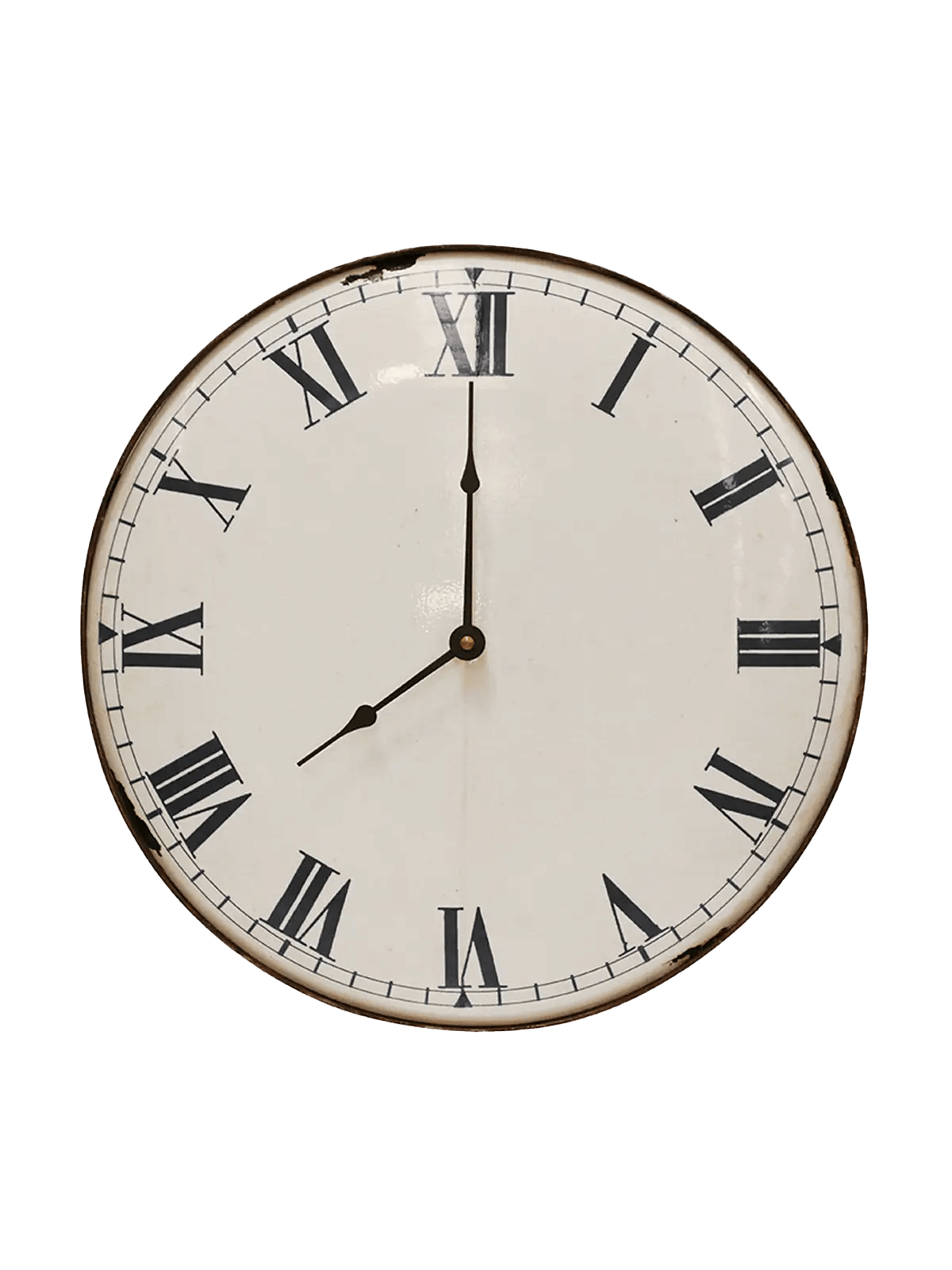 Black & White Iron Wall Clock CC Interiors Marmaduke Shoppe