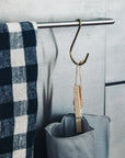 Brass J Hook Fog Linen