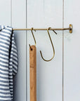 Brass J Hook Fog Linen