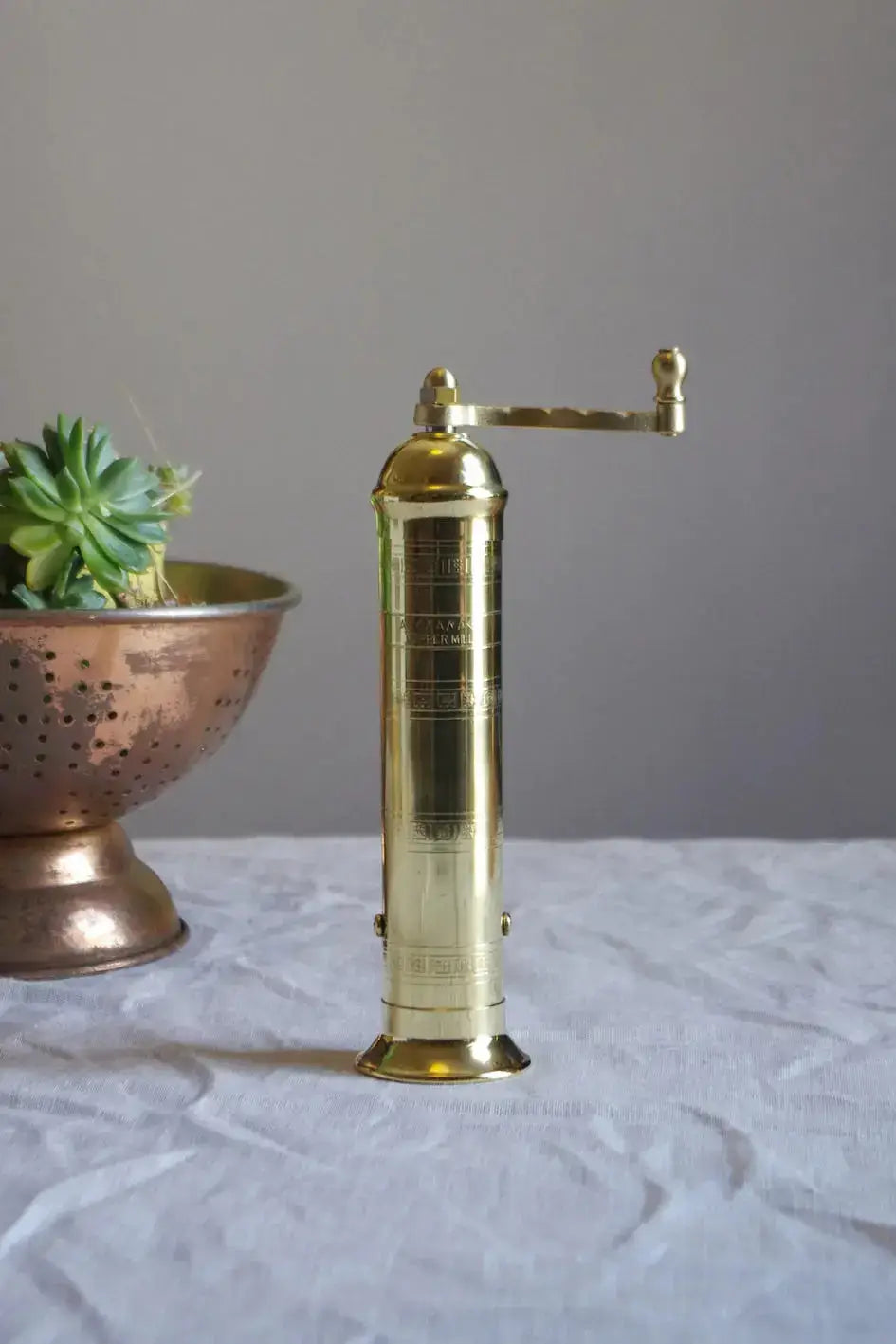 Brass Pepper Mill Mr Kitly