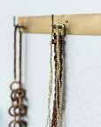 Brass Plate Triple Hook Fog Linen