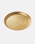 Brass Round Serving Tray Fog Linen