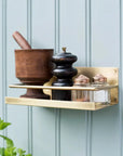Brass Shelf Fog Linen