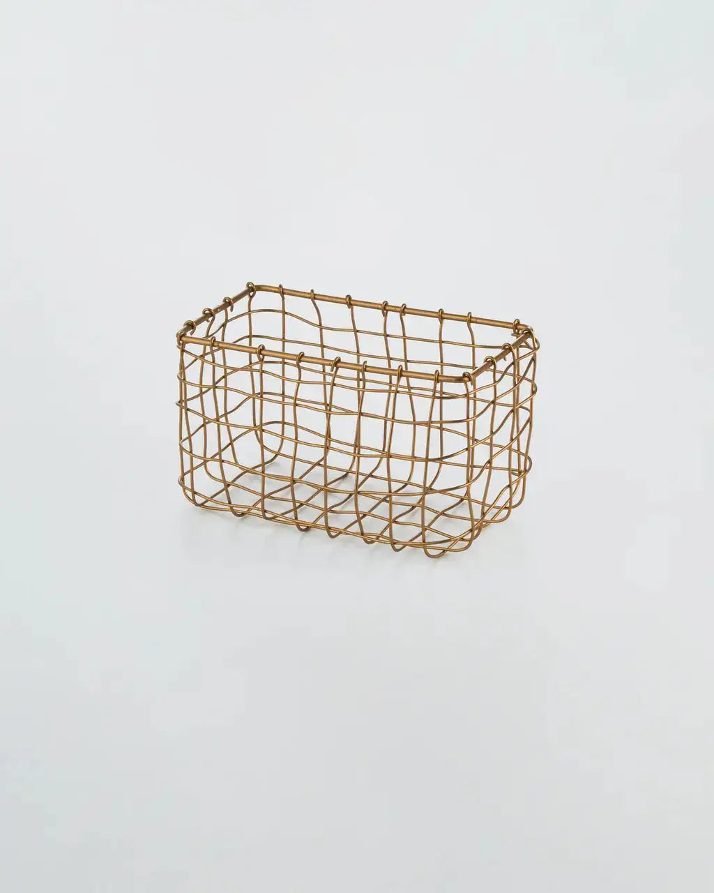Brass Wire Basket Fog Linen