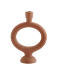 Stoneware Candle Holder Wooden Horse
