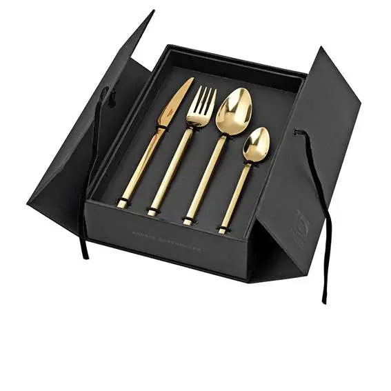 Broste Copenhagen Tvis Pastry Fork 4-Pack - Cutlery Sets Gold - 14479036