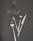 Broste Copenhagen Satin Cutlery Hune Hammered Set May Time