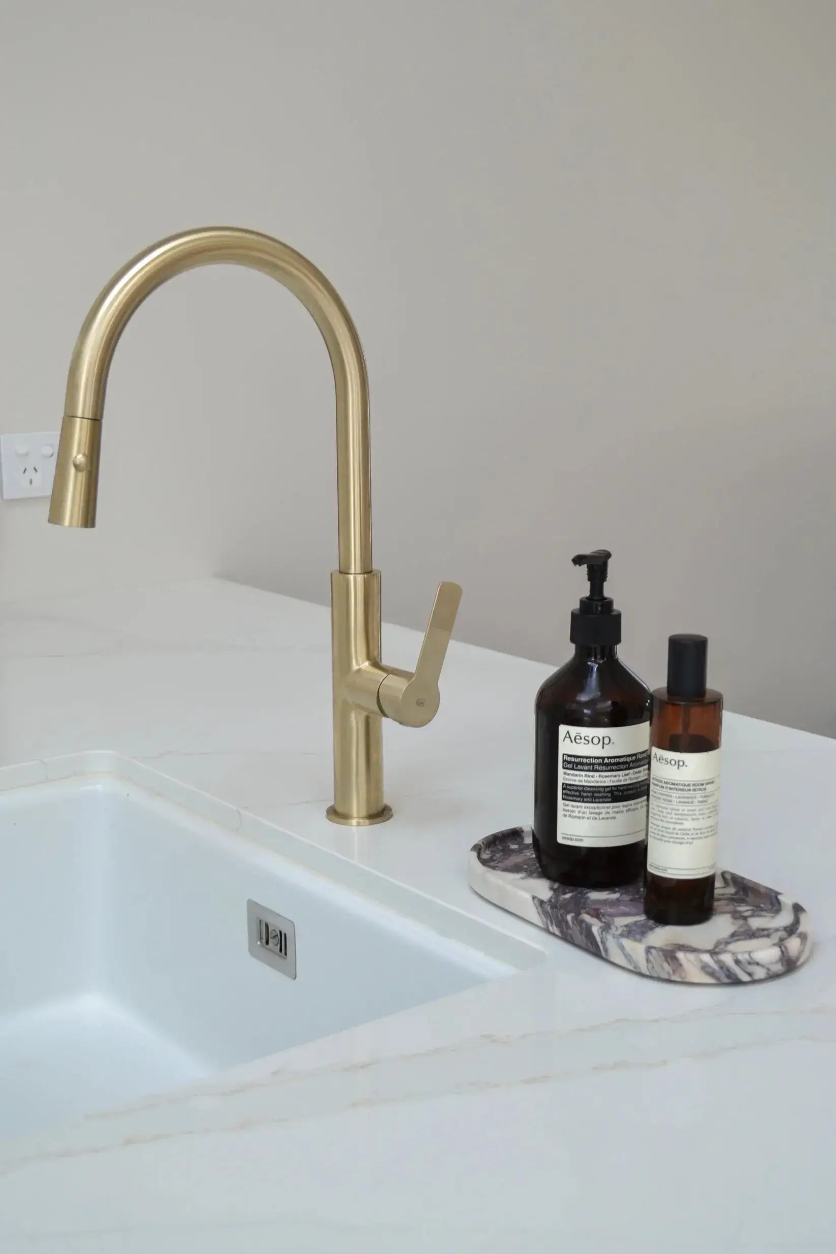 Calacatta Violet Outline Tray Otis Homewares