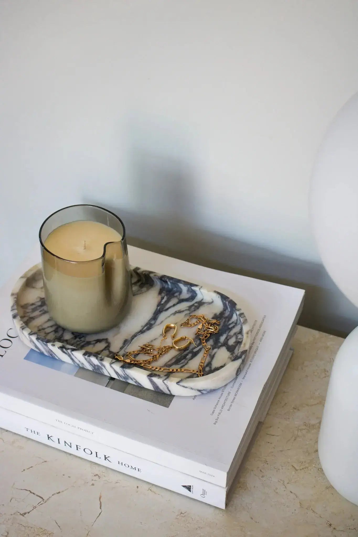 Calacatta Violet Outline Tray Otis Homewares