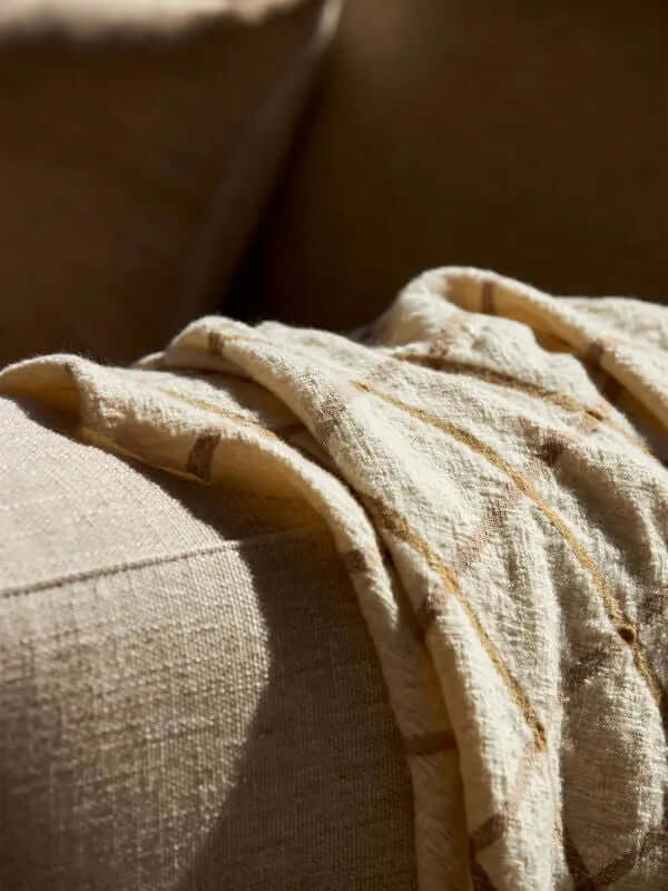 Cecil Wool Throw Miso/Twine Città