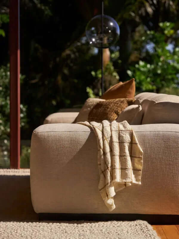 Cecil Wool Throw Miso/Twine Città