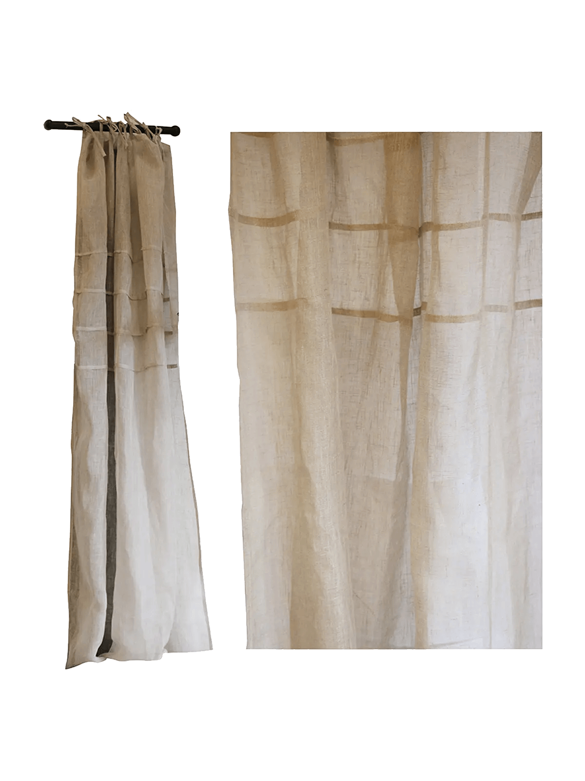 Clichy French Linen Sheer Curtain CC Interiors