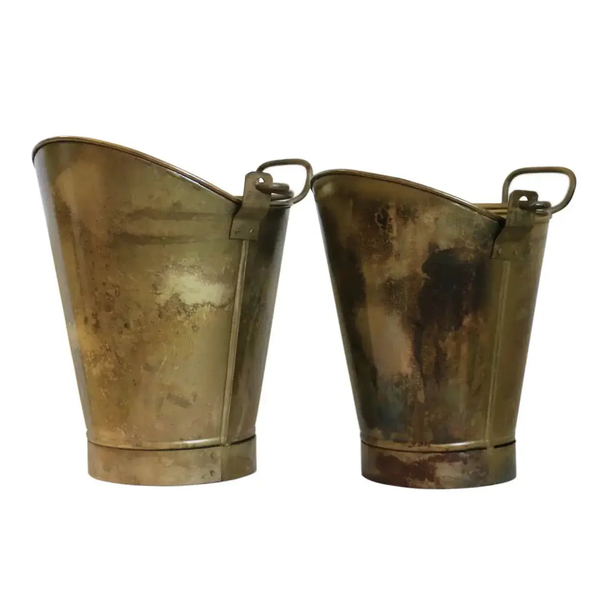Coal Bucket in Antique Brass Finish CC Interiors