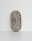 Outline Tray | Silver Travertine