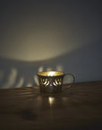 Brass Tealight Candle Cup | Patterned