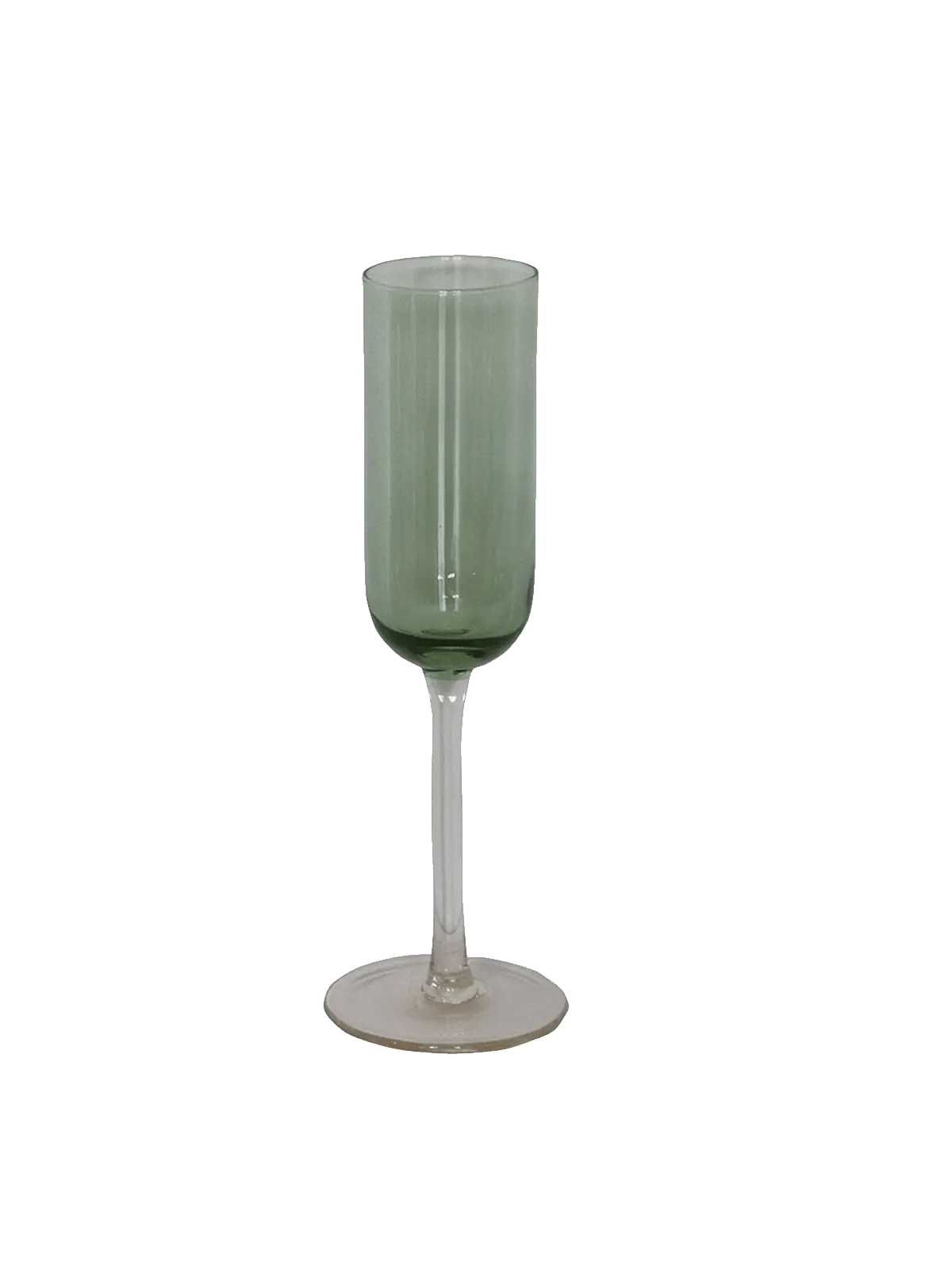 Fino Verde Hand-blown Champagne Flute CC Interiors