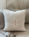 Grey & Lilac Cactus Silk Cushion Aztec House