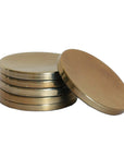 Hammered Coasters in Brass Finish CC Interiors