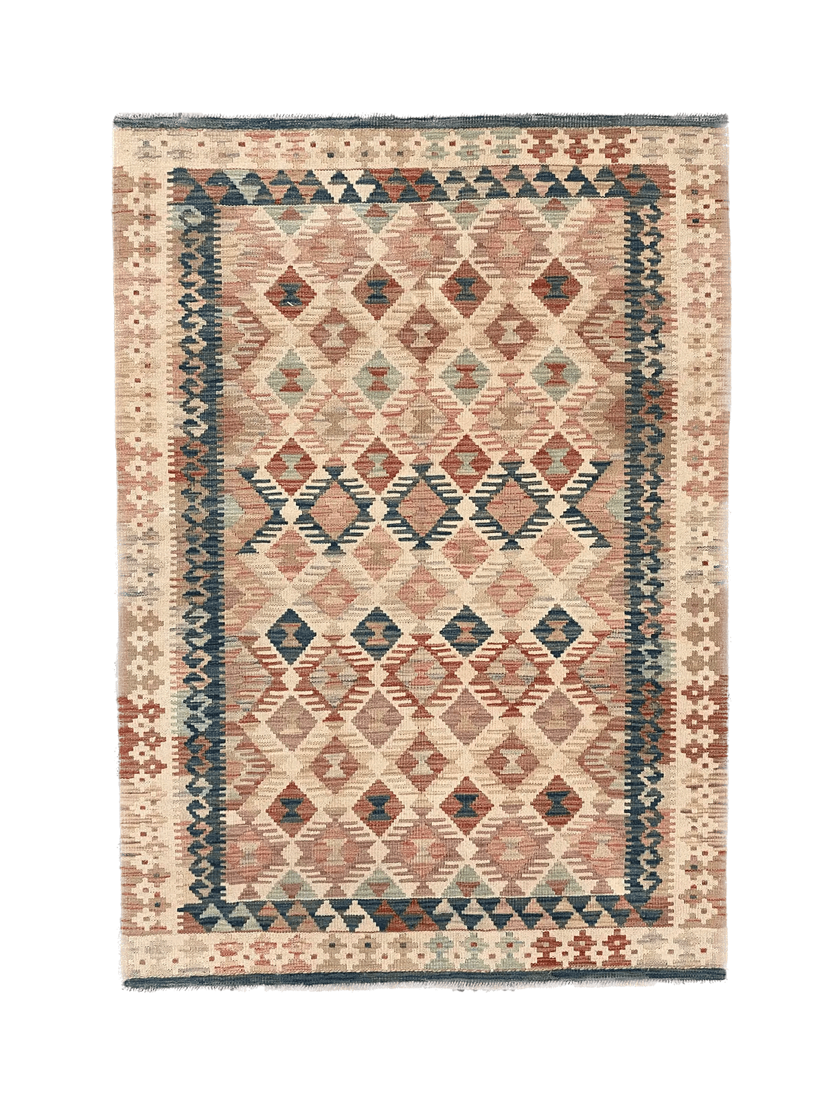 Hand Knotted Afghan Chobi Kilim Rug 180x120cm Kuzu Rugs